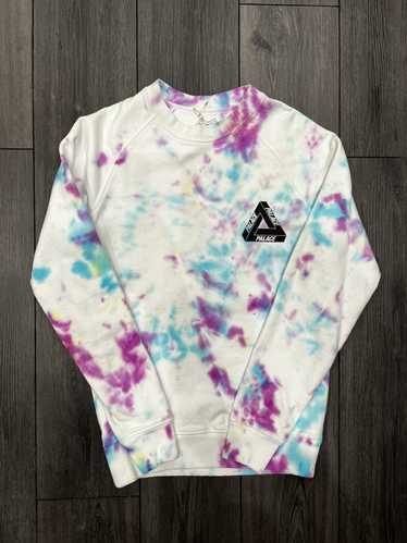 Palace Palace Custom Tie Dye White Crewneck Size S