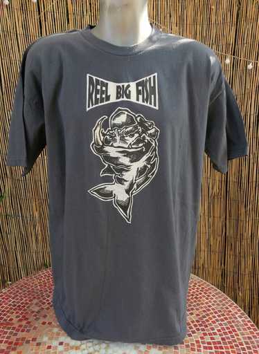 Reel Big Fish Vintage T Shirt Working Hard to Bring You The Rock Band Tour Album Promo 90s Ska Punk Band Faded Tee Goldfinger Less Than Jake