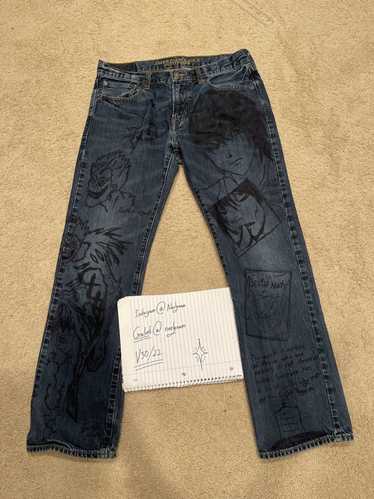 Custom × Vintage Custom x 1/1 x death note jeans !