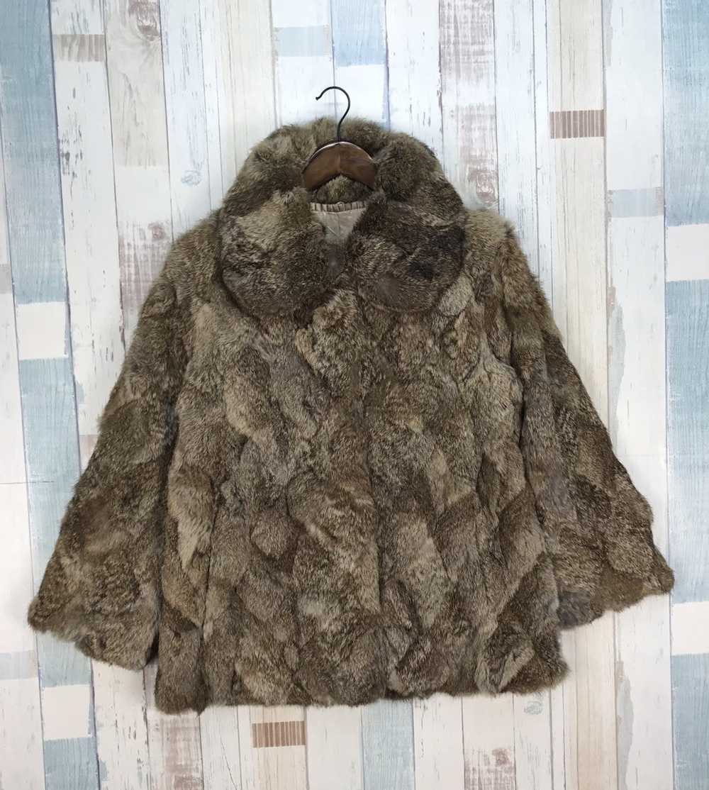 Leather × Vintage 💥RARE💥VINTAGE FOX FUR JACKET … - image 1