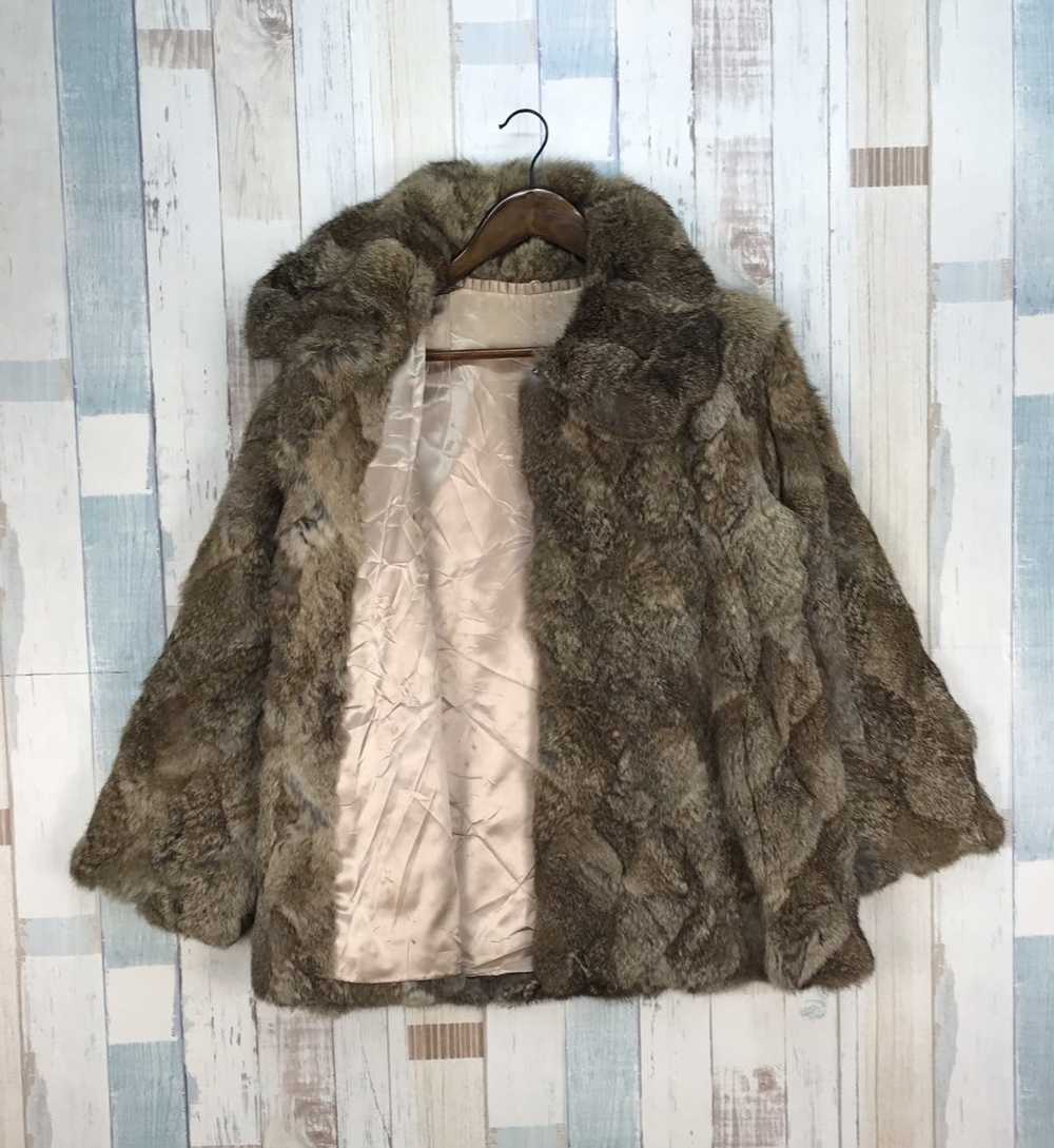 Leather × Vintage 💥RARE💥VINTAGE FOX FUR JACKET … - image 4