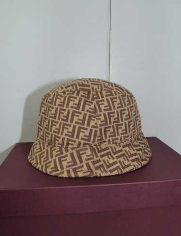 Fendi Zucca FF Bucket Hat - Brown Hats, Accessories - FEN283731