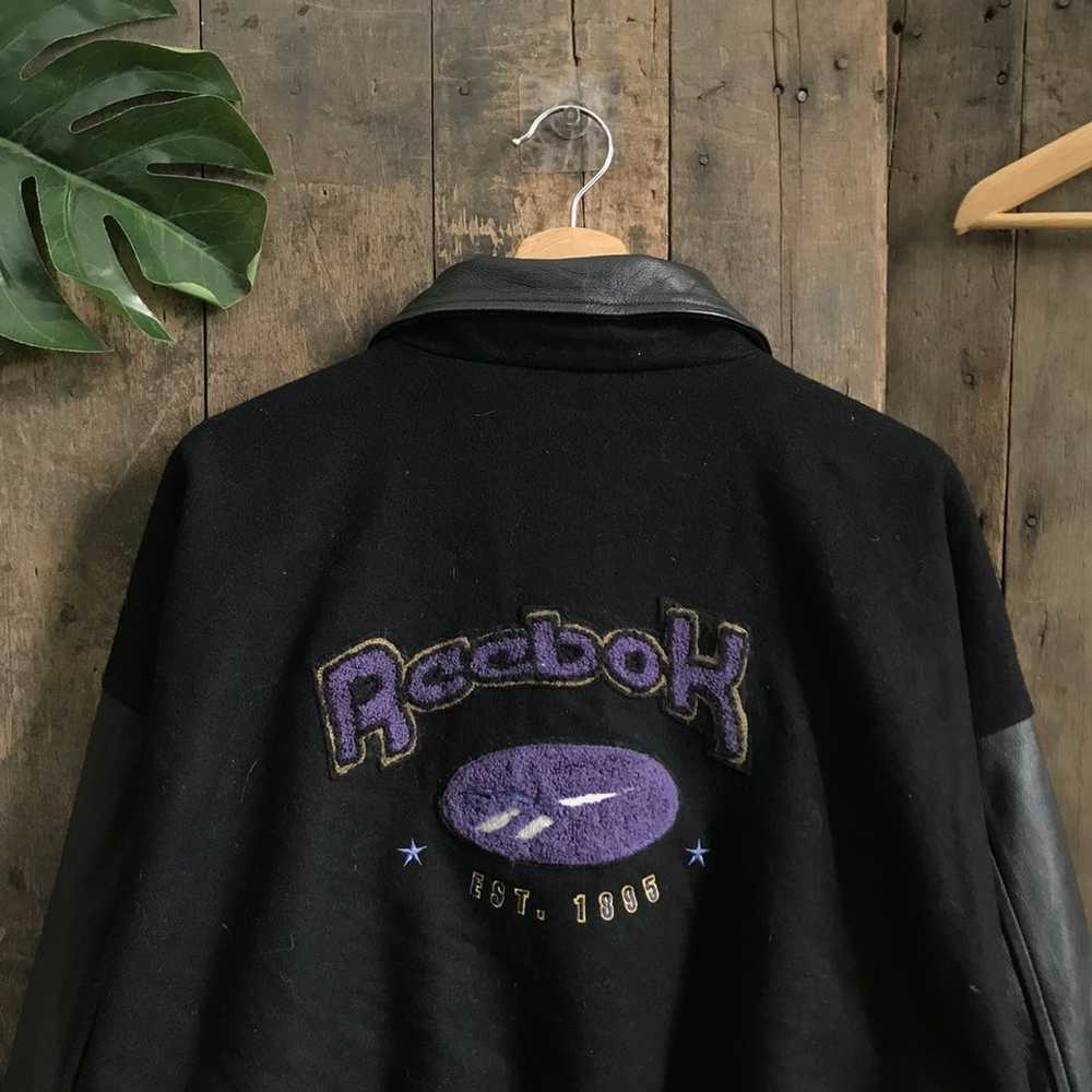 Reebok × Varsity Jacket × Vintage Vintage Reebok … - image 2
