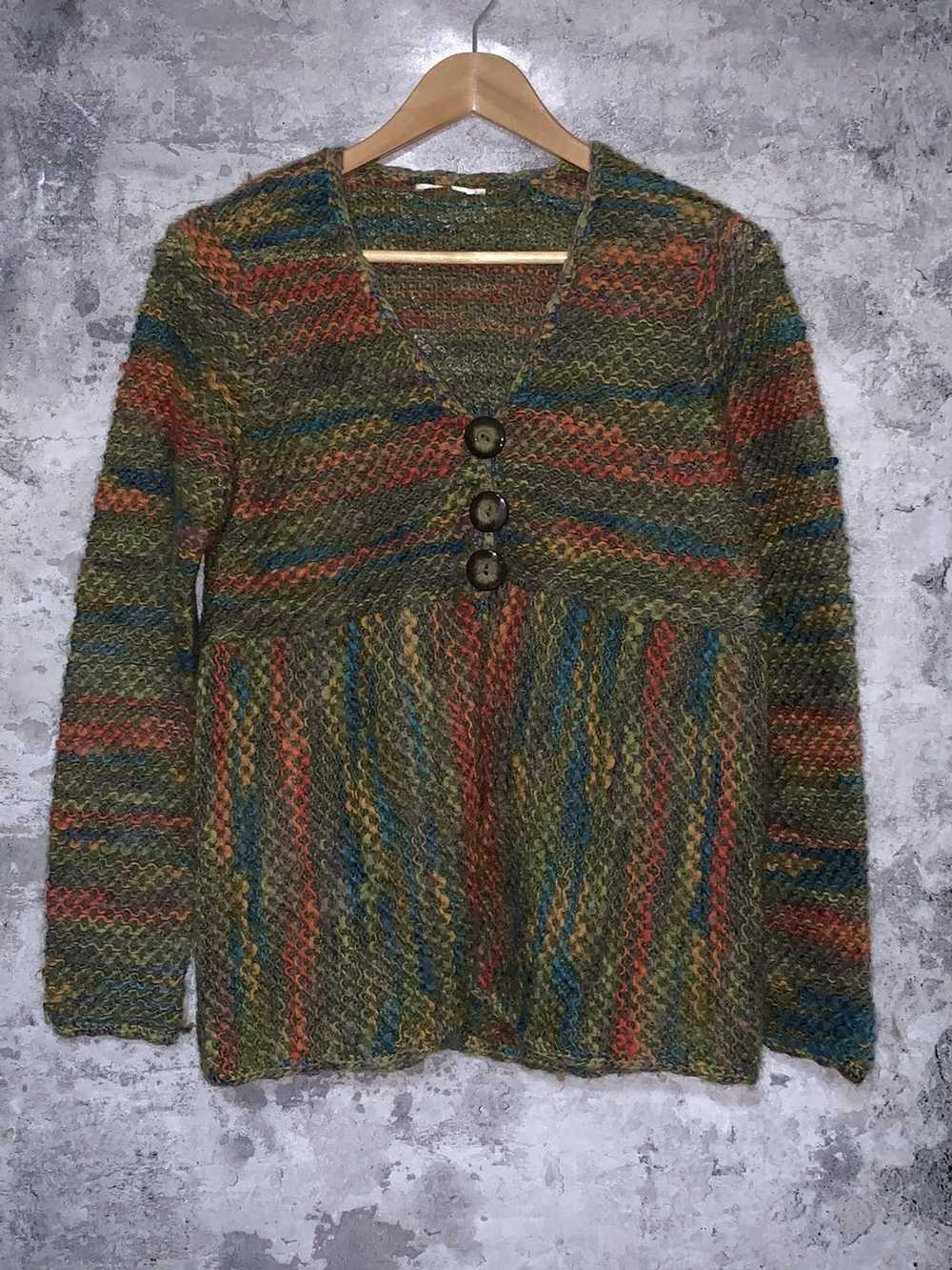 Japanese Brand × Vintage RARE vintage mohair knit… - image 1