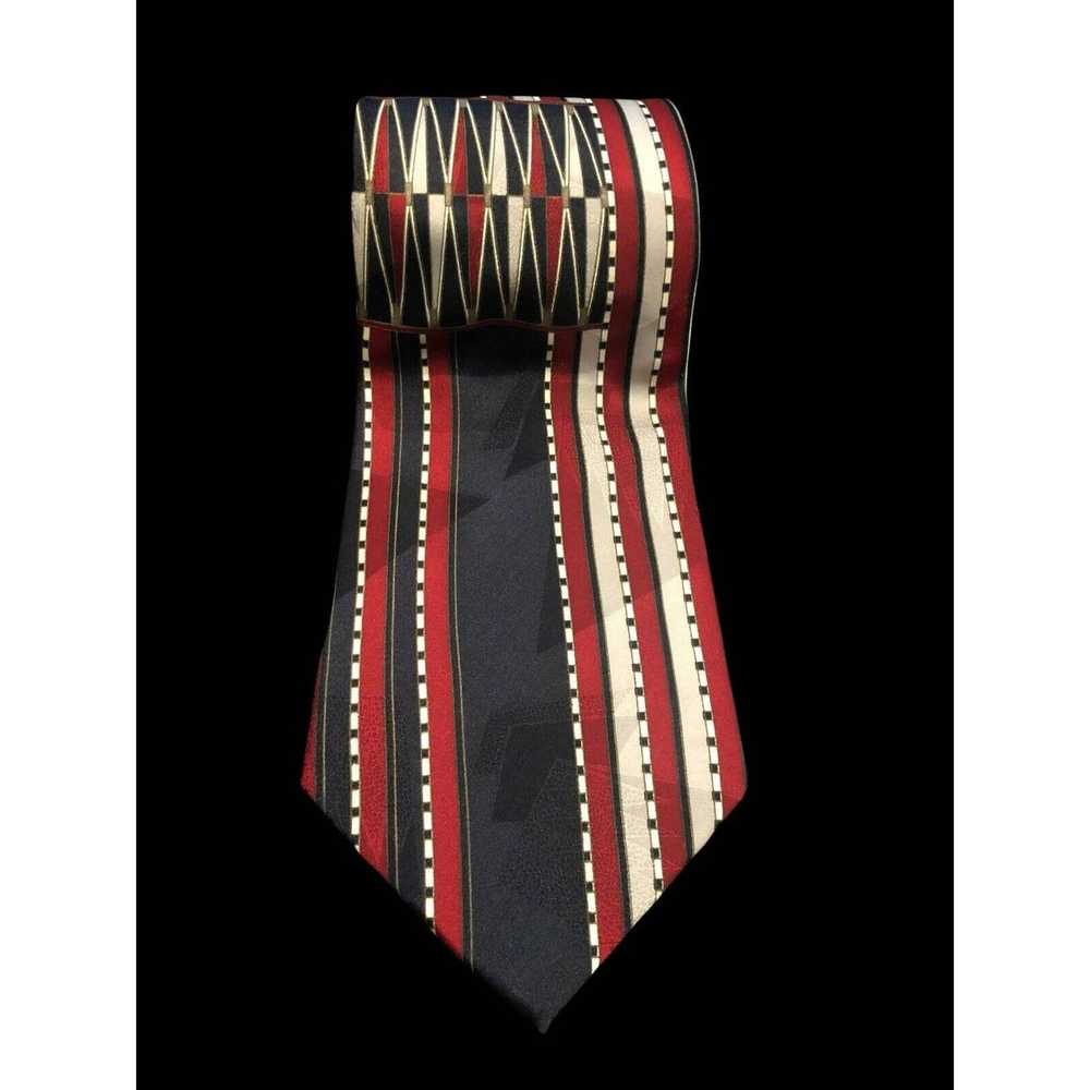 Pierre Cardin 80's Pierre Cardin Silk Necktie Nav… - image 1