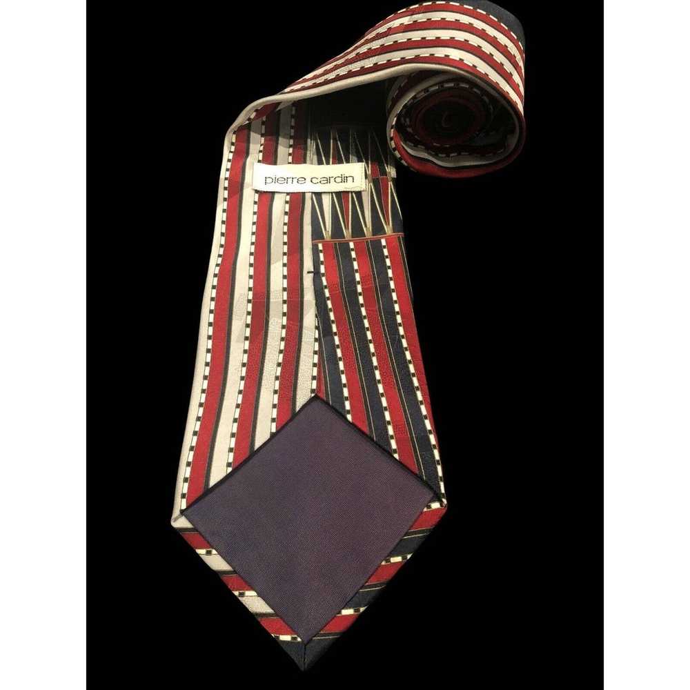 Pierre Cardin 80's Pierre Cardin Silk Necktie Nav… - image 2