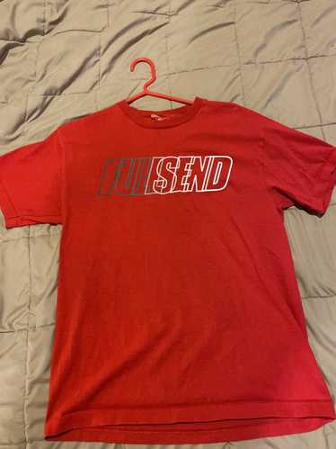 Full Send Classics Baseball Jersey Red Nelk Medium