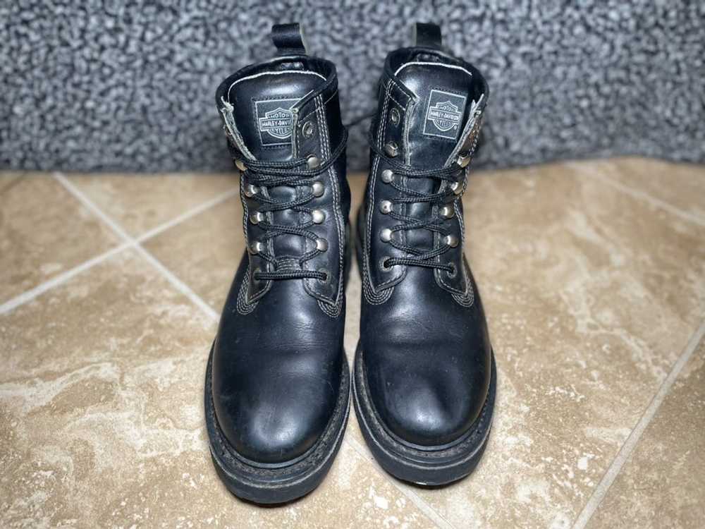 Harley Davidson Harley Davidson Biker Combat Boots - image 2