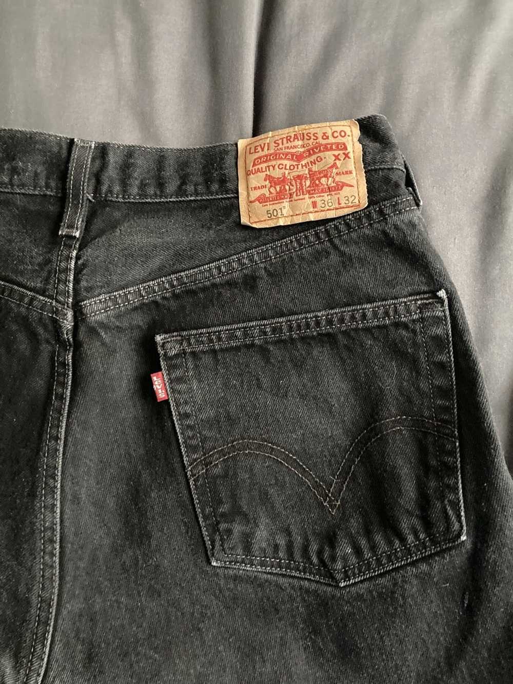 Levi's Levi’s 501 Denim Black - image 3