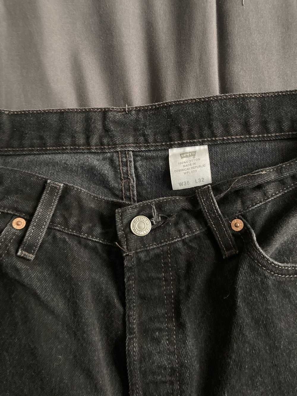 Levi's Levi’s 501 Denim Black - image 4