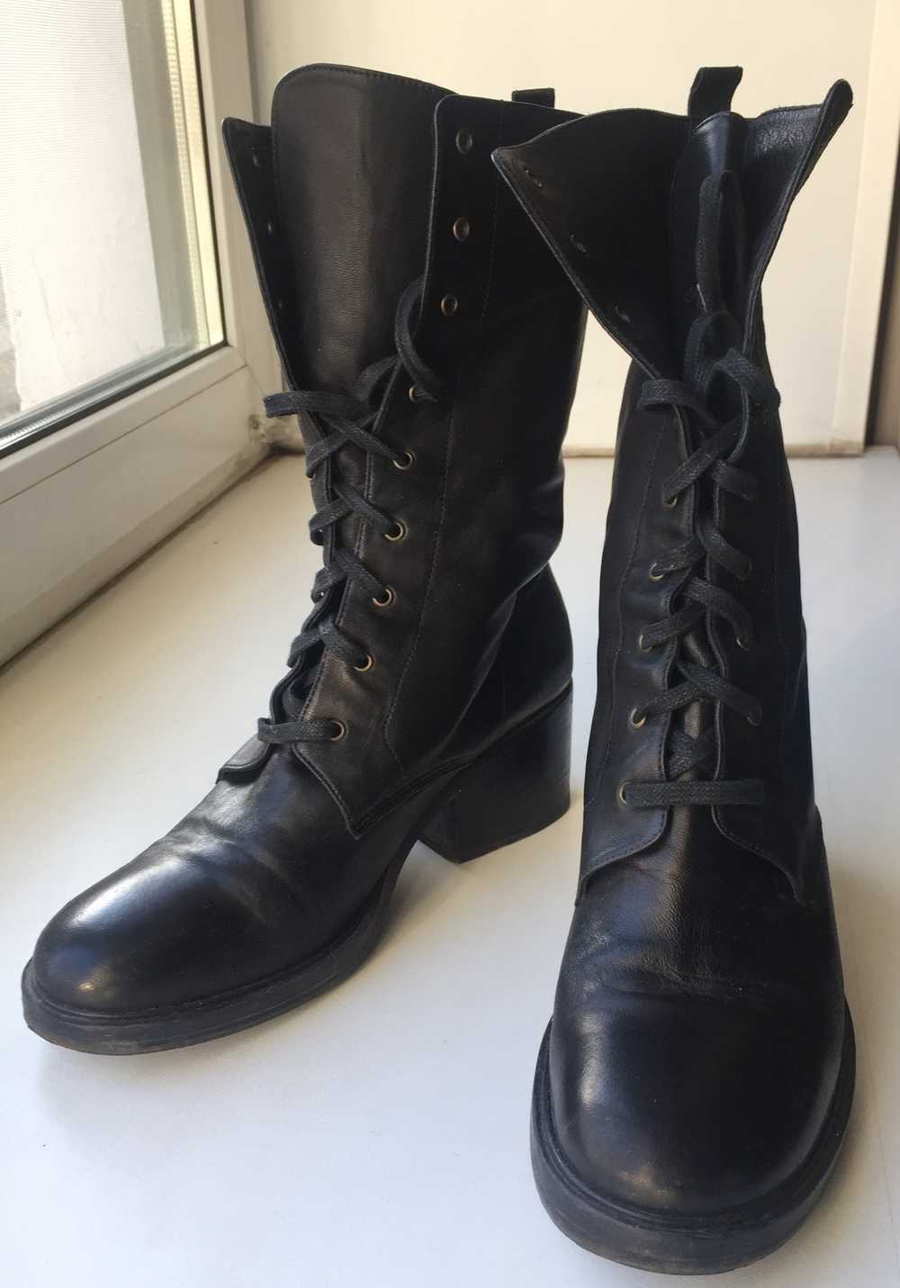 A.F. Vandevorst leather lace-up boots - image 2
