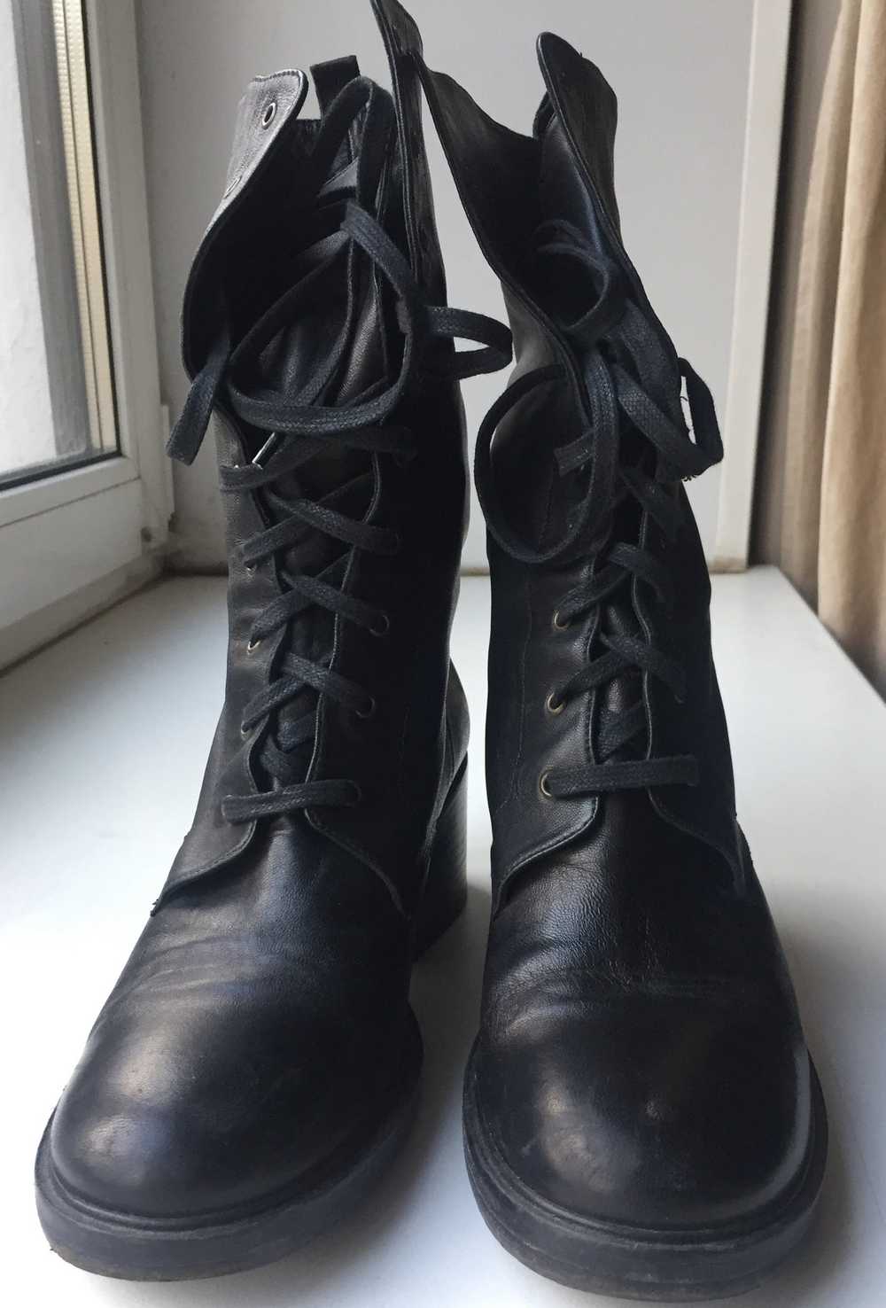 A.F. Vandevorst leather lace-up boots - image 4