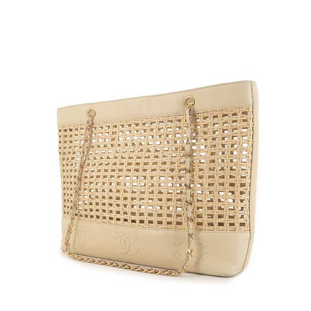 Chanel Grand Shopping shopping bag in beige leath… - image 1