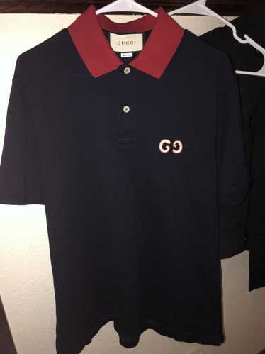 100% Authentic GUCCI Striped Cotton Polo With Kingsnake