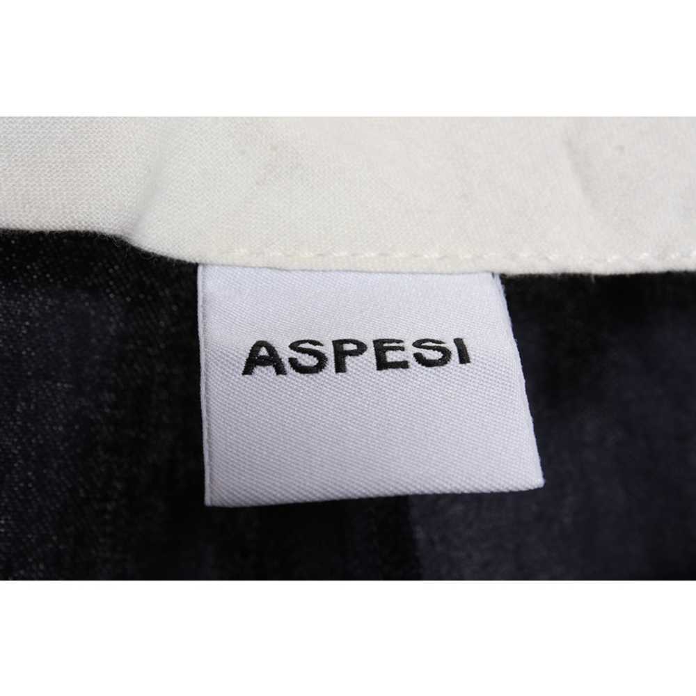 Aspesi Trousers Linen in Blue - image 4