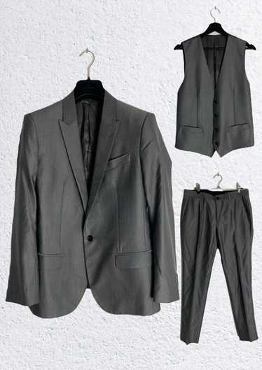 Dolce & Gabbana 3 piece silk & wool suit grey
