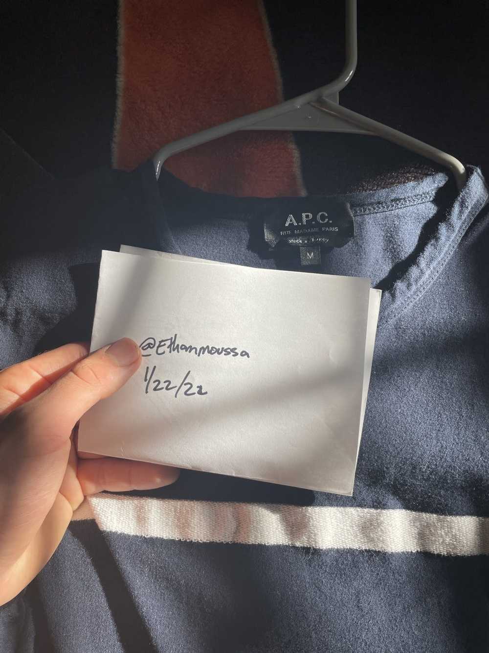 A.P.C. A.P.C Yukata Embroidered Logo Tee - image 5