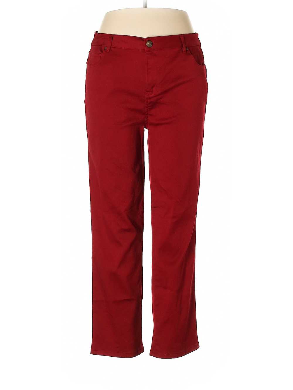 Avenue Women Red Jeans 18 Plus - image 1