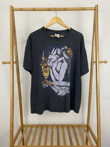アドゴニー USA製 90's Vintage WILD OATS PEA Bugs Bunny Mens Wild Oats Graphic T-shirt Black Crew Neck