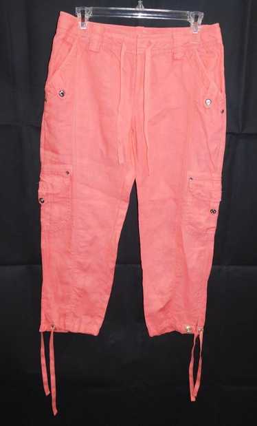 GW - Ms. Linen Cargo Capris from INC Beach - Coral