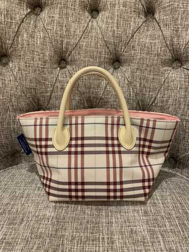 Authentic Burberry Blue Label Nova check Pink Nylon C… - Gem