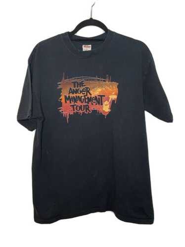 エミネムTHE ANGER MANAGEMENT TOUR Tシャツ Eminem Anger Management Tour 2002 Vintage Black T-shirt Size