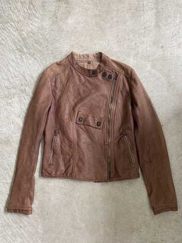 Isaac Sellam Experience Blush Leather Rider Jacket - image 1