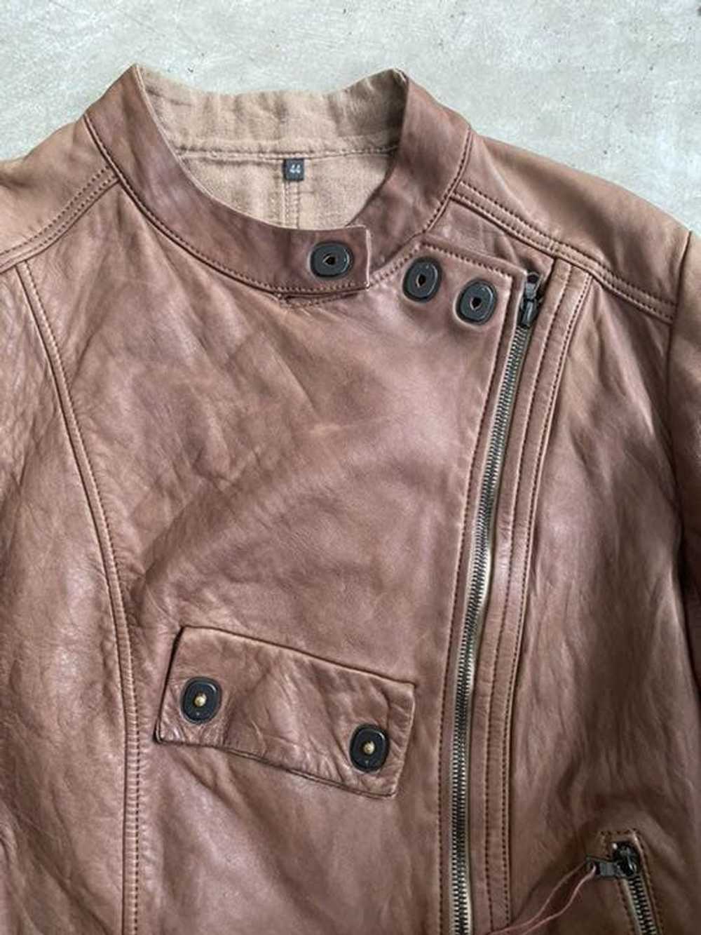 Isaac Sellam Experience Blush Leather Rider Jacket - image 2