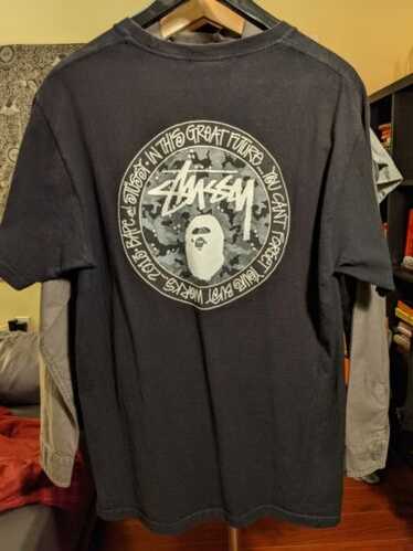 A BATHING APE BAPE KAWS STUSSY tシャツ XL A Bathing Ape (Bape) x Kaws Vintage Men's XL Black T Shirt