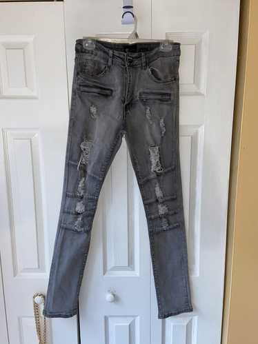 Waimea Gray distressed 30 x 32 Waimea skinny jeans