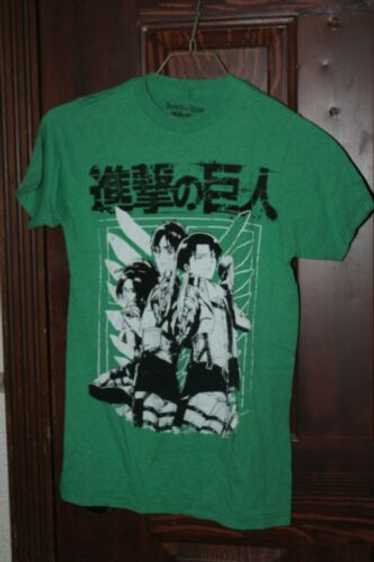 Attack On Titan Scout Group SnK Green T-shirt Sz. 
