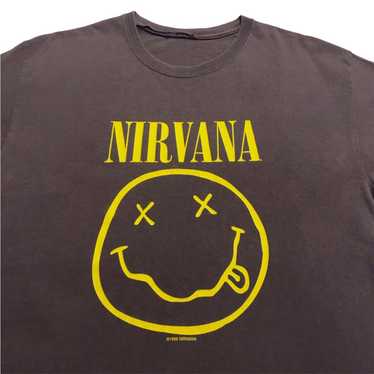 Nirvana × Vintage Vintage Nirvana Smiley Shirt Si… - image 1
