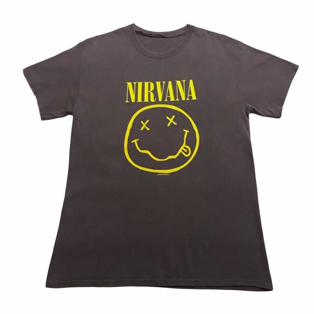 Nirvana × Vintage Vintage Nirvana Smiley Shirt Si… - image 2