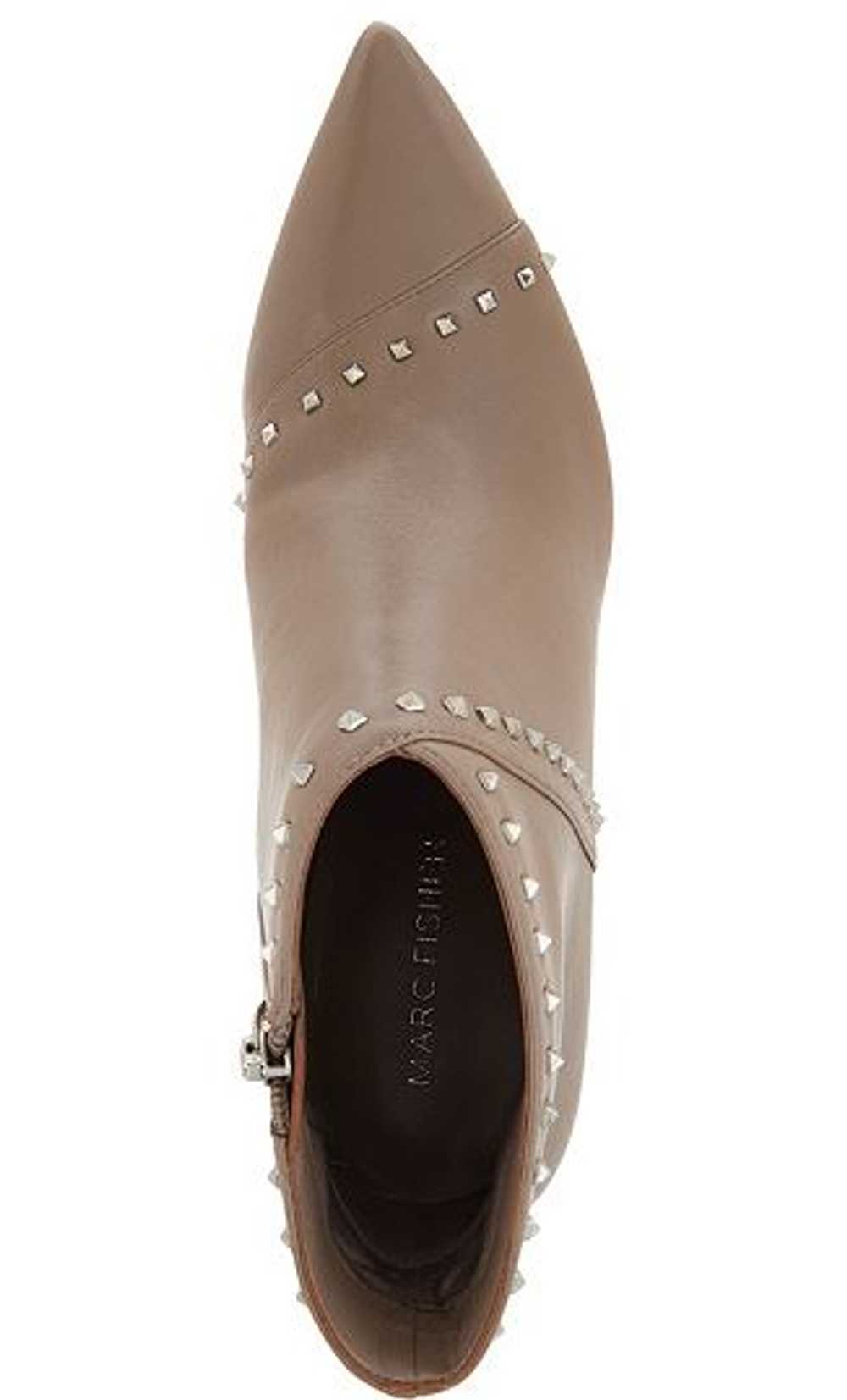 Marc Fisher Leather Studded Pointy Toe Booties Riva T Gem