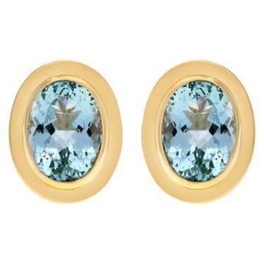 Light blue topaz earings in 14k - image 1