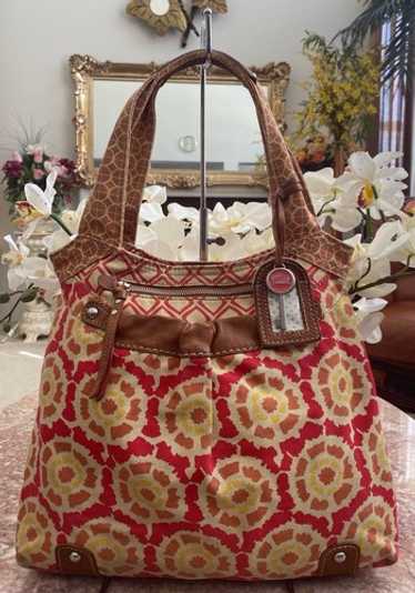 Fossil Key Signature Multi-Color Canvas Large Sat… - image 1