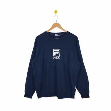 Fila × Vintage Retro 90’s oldschool pullover crew… - image 1