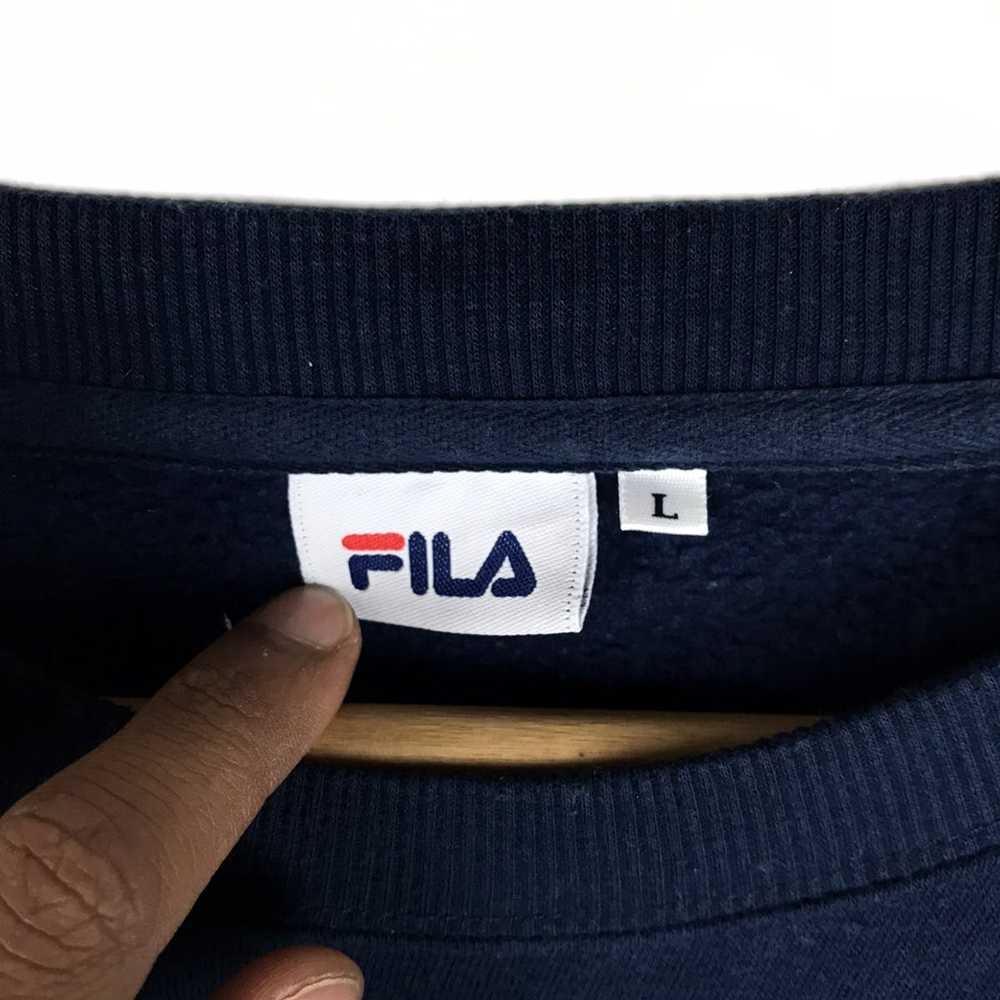 Fila × Vintage Retro 90’s oldschool pullover crew… - image 3