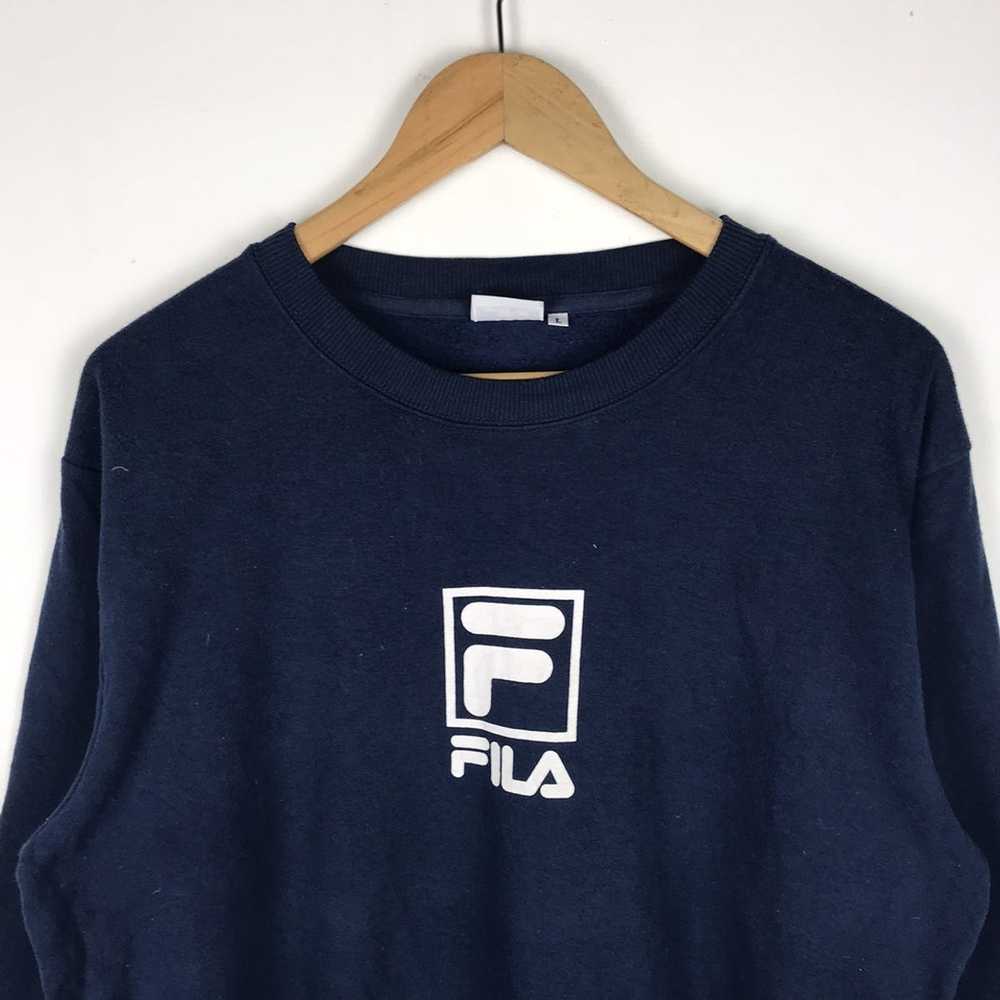 Fila × Vintage Retro 90’s oldschool pullover crew… - image 4