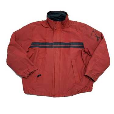 Vintage Nautica Red Windbreaker Jacket Men Size Large… - Gem