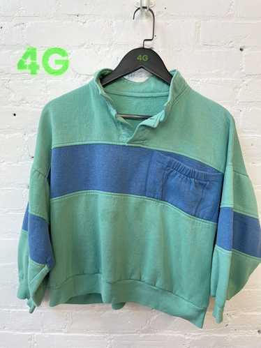 Vintage Vintage 90s Color block Boxy Sweater - image 1
