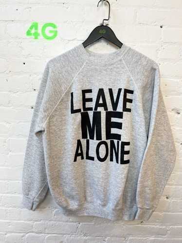 Vintage Vintage LEAVE ME ALONE Sweater Pullover Sw