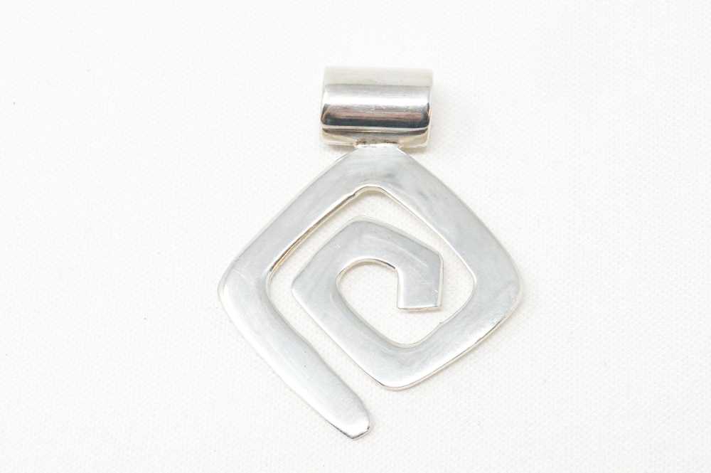 Retired Silpada Spiral Geometric Maze Sterling Si… - image 2