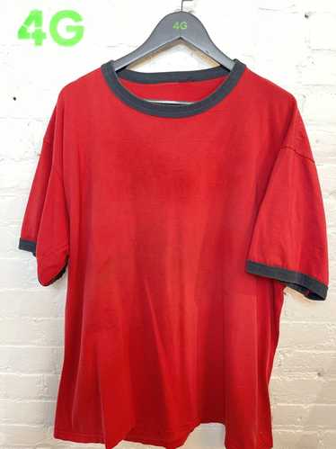 Vintage Vintage Baggy Oversized Skater Shirt Red B