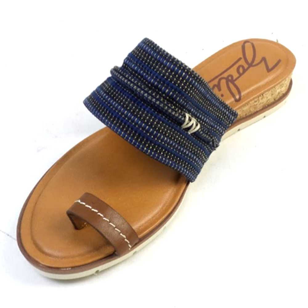 Zodiac Toe Loop Sandals Adelanto Blue Multi - image 4