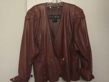 Vintage Escada Leather Jacket - Gem
