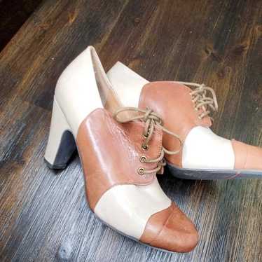 Miz Mooz franklin color block lace up booties 8.5 - image 1