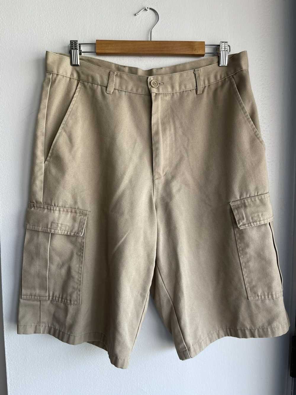 Vintage VINTAGE 90s Skate Cargo Tan Shorts Dope! - image 2