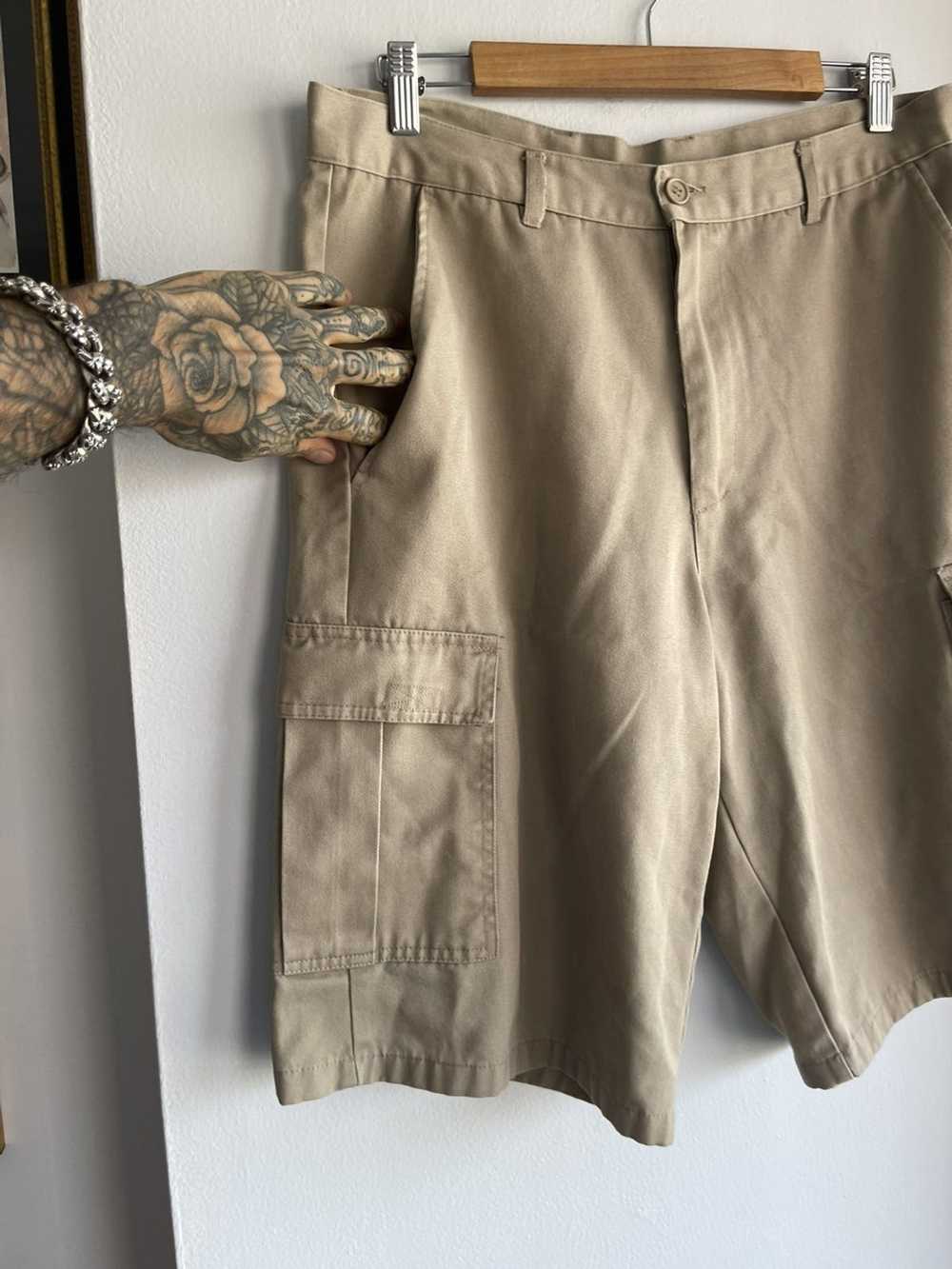 Vintage VINTAGE 90s Skate Cargo Tan Shorts Dope! - image 4