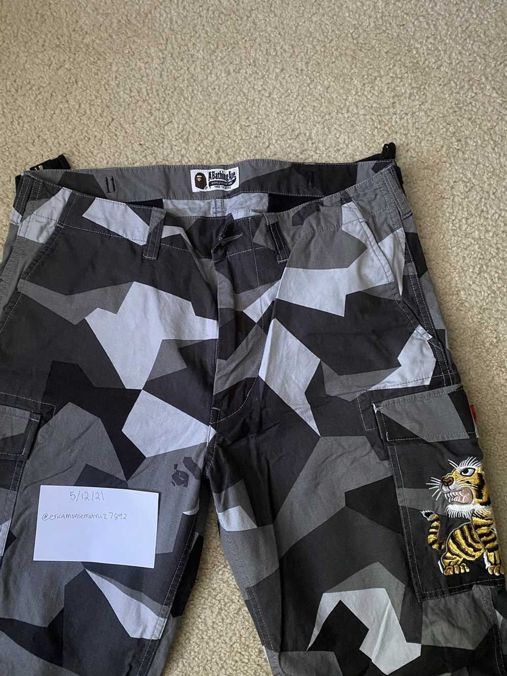 Bape Bape camo pants w/ tiger - image 1